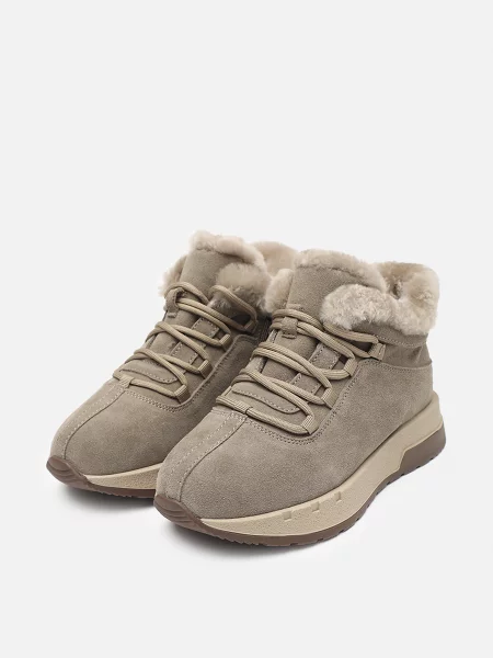 Замшеві Черевики YUKI бежевий