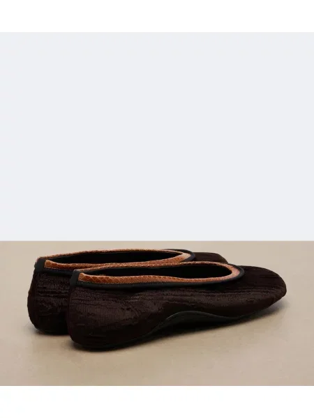Balerini Dries Van Noten din piele maro