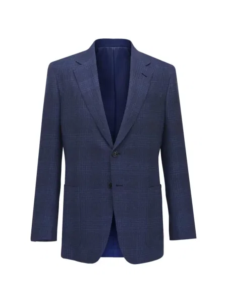 Sacou Zegna în carouri albastru