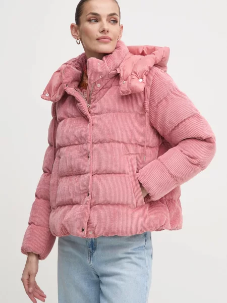 Kurtka ocieplana Geox Loisia Parka dusty rose różowa