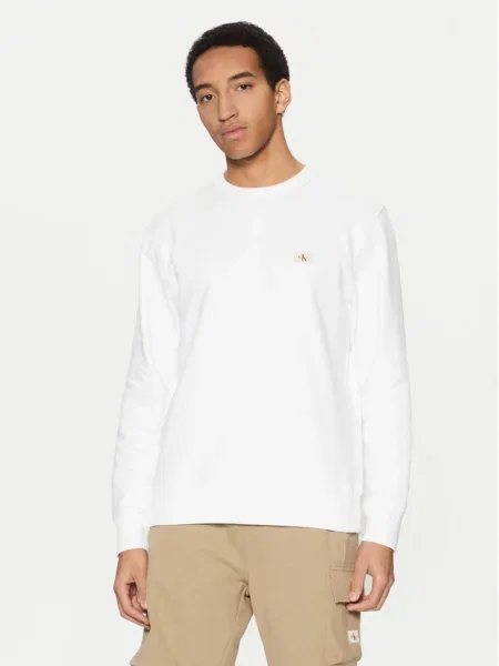 Mikina Calvin Klein Jeans bílá