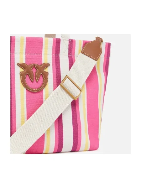 Geantă shopper Pinko roz