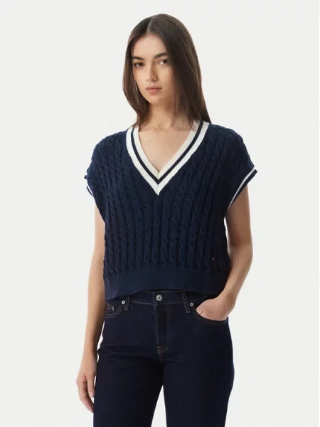 Tommy Jeans Πουλόβερ Σκούρο μπλε