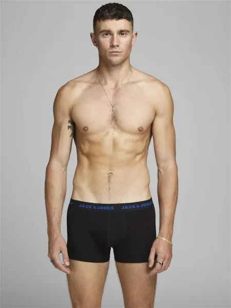 JACK & JONES Boxerky čierna