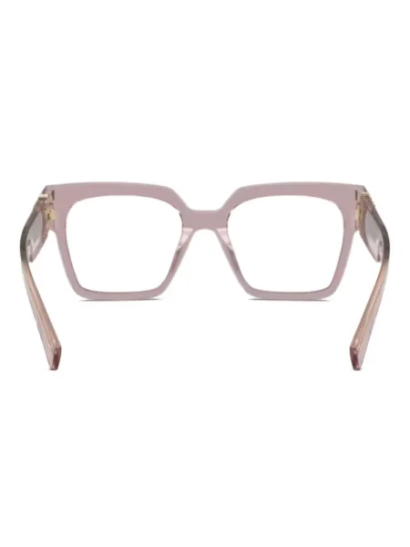 Ochelari de soare Miu Miu Eyewear cu autograf roz