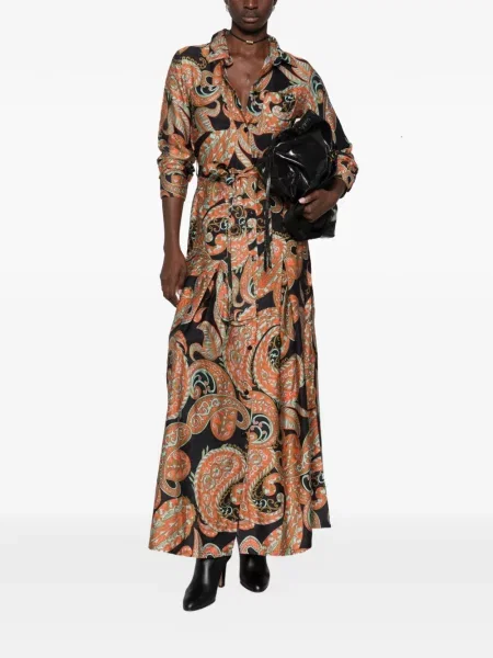 Rochie maxi Connor&blake cu imagine cu model paisley negru