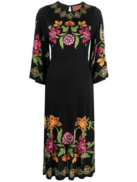 Sukienka midi La Doublej do kolan garniturowa czarna