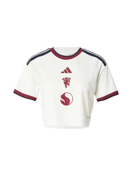 ADIDAS PERFORMANCE Tricou funcțional Manchester United fildeş / roșu vin negru