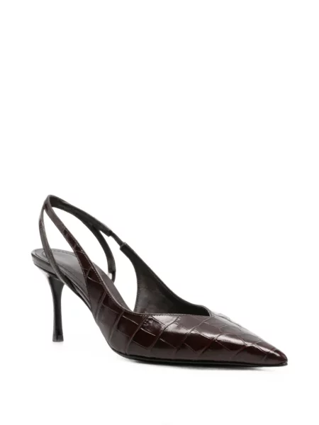 Pantofi cu toc Ferragamo slingback maro