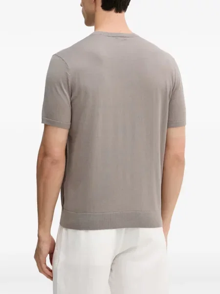 Tricou Armani Exchange cu broderie tricotate