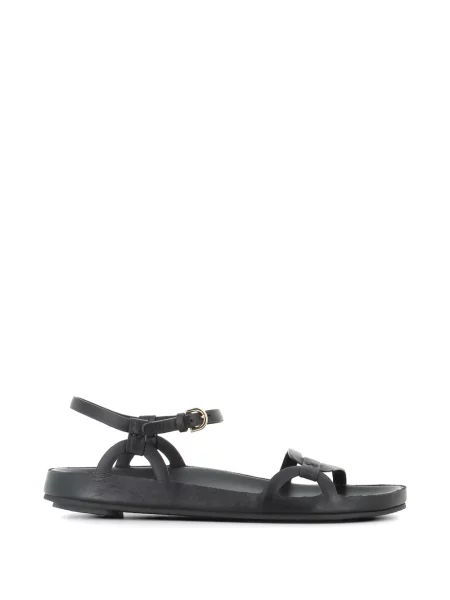 Sandale Del Carlo din piele negru