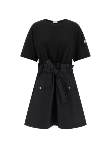 Mała mały sukienka mini Moncler garniturowa czarna