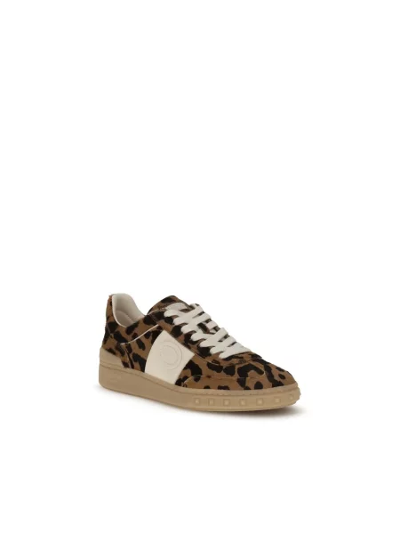 Sneakersy Valentino Garavani skórzane brązowe