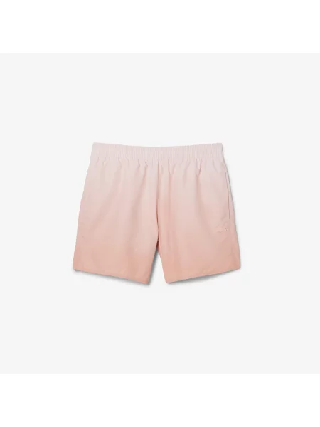 Lacoste Krótkie Kąpielówki Z Nadrukiem Ombré różowy