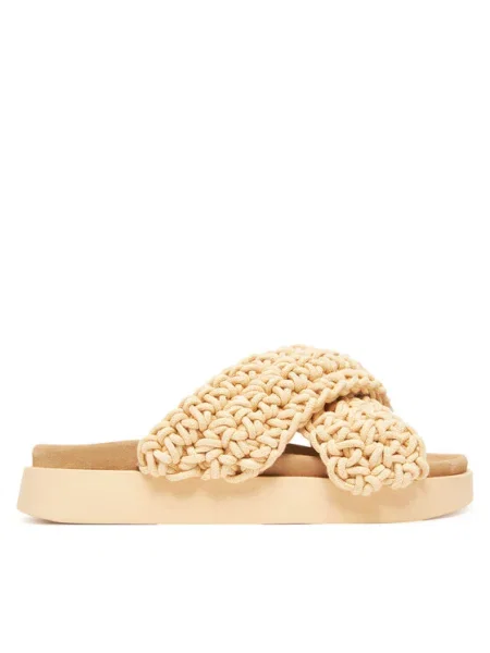 Inuikii Šľapky Woven Strap Stones béžová