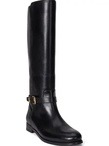 Kožené čižmy Lauren Ralph Lauren Brooke Tll 2 čierna