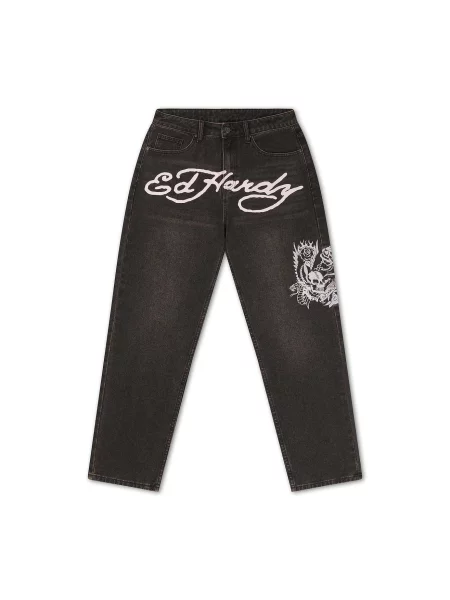 Ed Hardy Jeans roz deschis negru