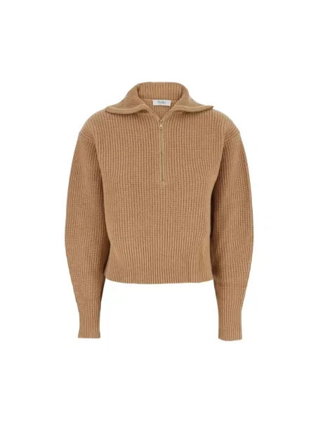 Sweter Max Mara wełniany beżowy