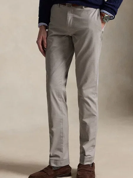 Polo Ralph Lauren pantaloni chinos pentru bărbați din cu gri