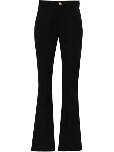 Pantaloni Balmain din țesătură twill negru