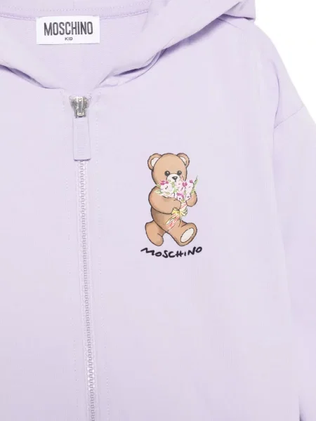 Komplet dresowy dziecięcy Moschino fioletowy