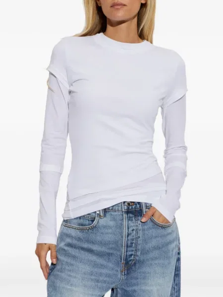 Lung tricou Alexander Wang alb