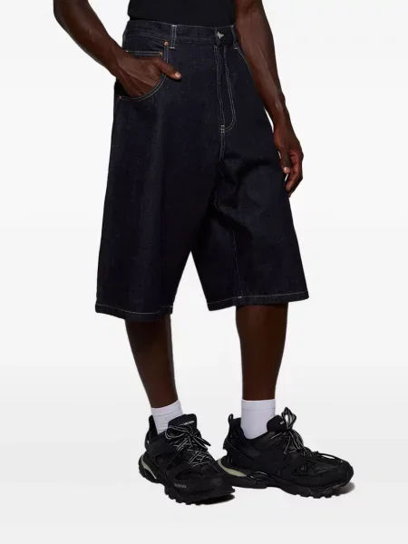 Pantaloni scurți din denim Vetements albastru
