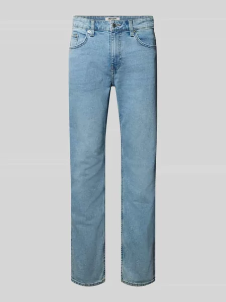 Jeansy o kroju regular fit z mieszanki bawełny model ‘WEFT’ Only & Sons