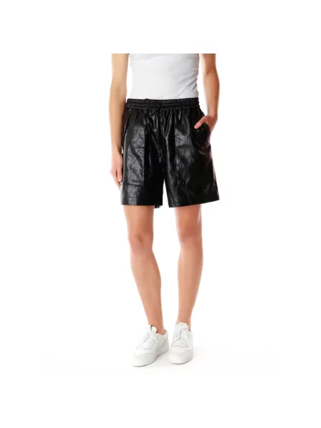 Skórzane szorty Lala Berlin skórzane czarne