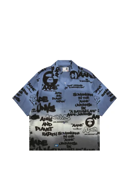 Cămașă Aape By A Bathing Ape cu imagine gri