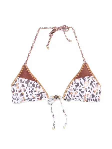 Top Banana Moon cu imagine cu model leopard alb