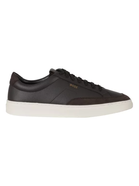 Sneakersy Boss brązowe