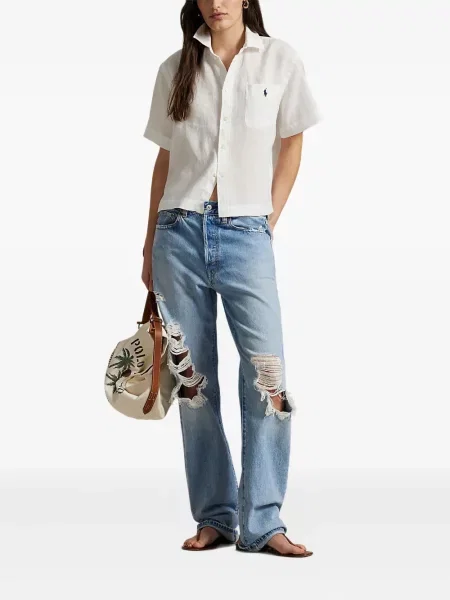 Tricou Polo Ralph Lauren de in scurt cu imagine albastru