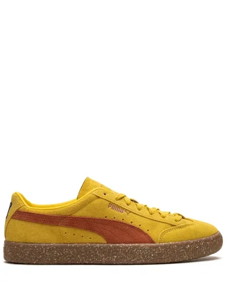 Sneakerși Puma Suede din piele de căprioară galben