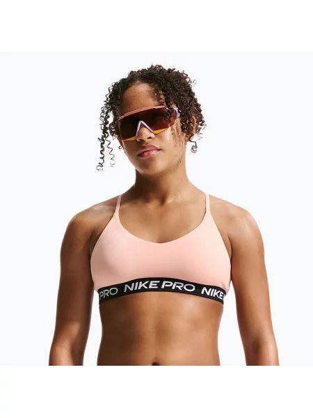 Nike Pro Indy lány melltartó Arctic Orange/Fekete/Fehér. Méret: fehér