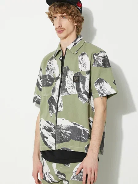 Сорочка Market Talus Work Shirt regular класичний комір зелений