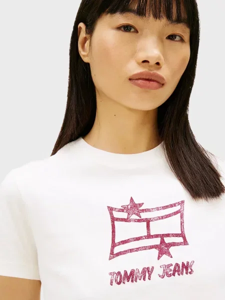 Футболка Tommy Jeans біла