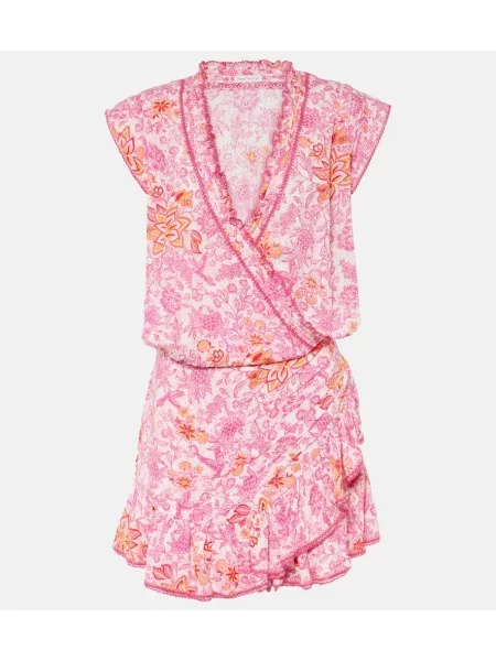 Šaty Poupette St Barth s potiskem růžové