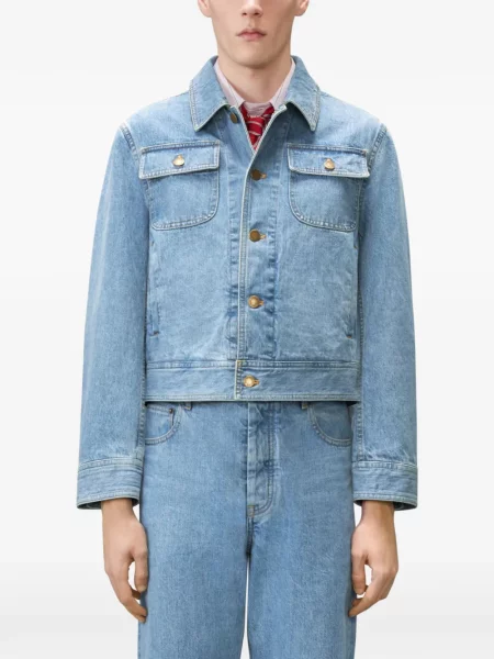 Geacă de blugi Thom Browne albastru