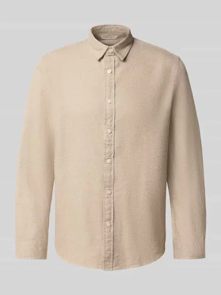 Koszula casualowa o kroju regular fit z czystej bawełny model ‘NOAH’ Selected Homme beżowa