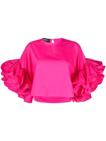Top Rochas cu volane roz