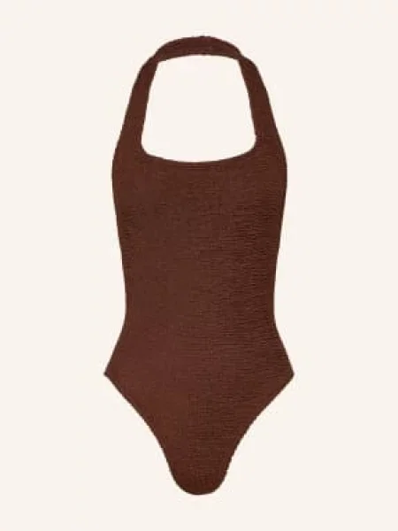 Hunza G Plavky S Vázáním Za Krkem Sandy hnědá