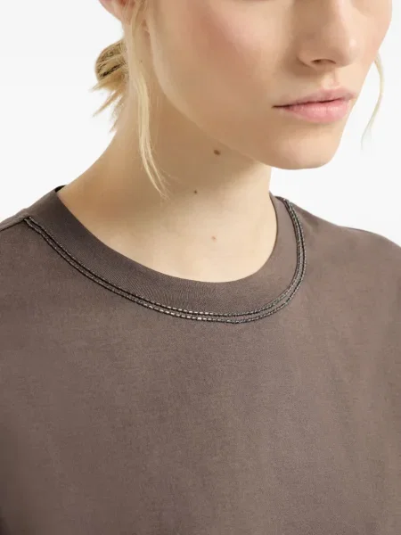 Tricou Brunello Cucinelli maro