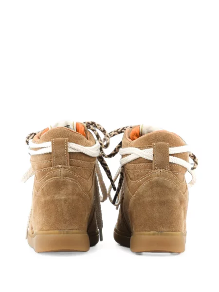 Sneakerși Serafini din piele de căprioară maro