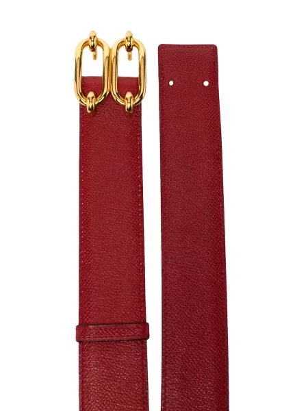 Oboustranný pásek Hermès Pre-owned červený