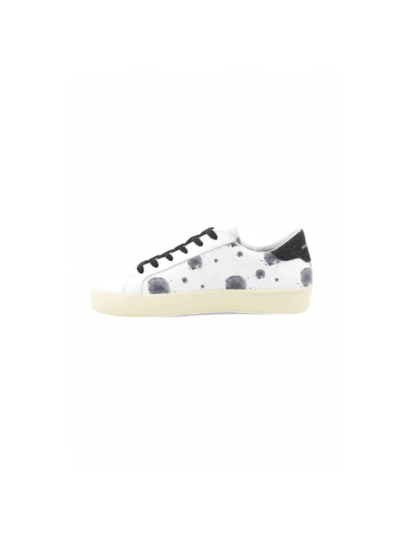 Sneakersy Sun68 skórzane z nadrukiem białe