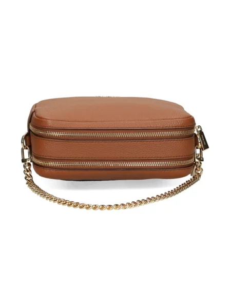Torebka crossbody Michael Kors skórzana brązowa