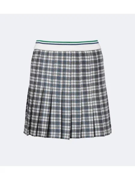 Fustă Burberry în carouri din tweed