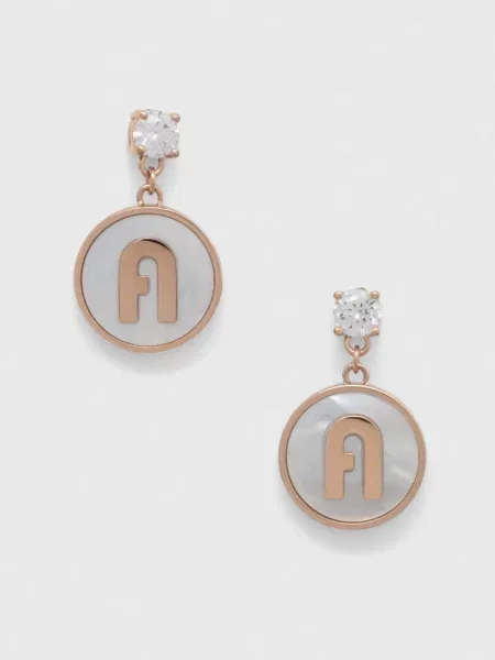 Náušnice Furla růžové
