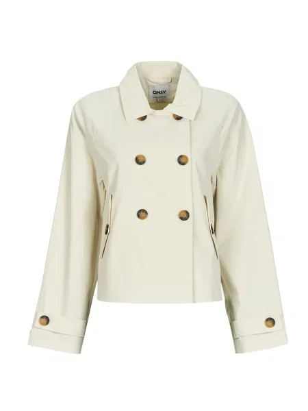 Palton Only scurt bej